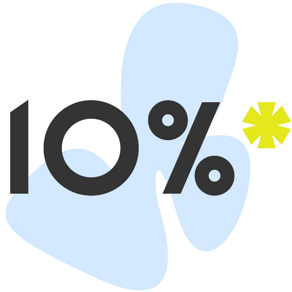 Neuseenland Logo mit 10 %